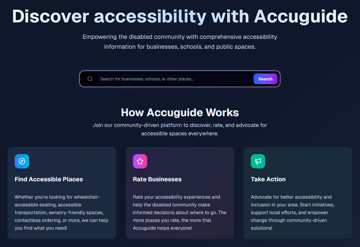 Accuguide screenshot 1
