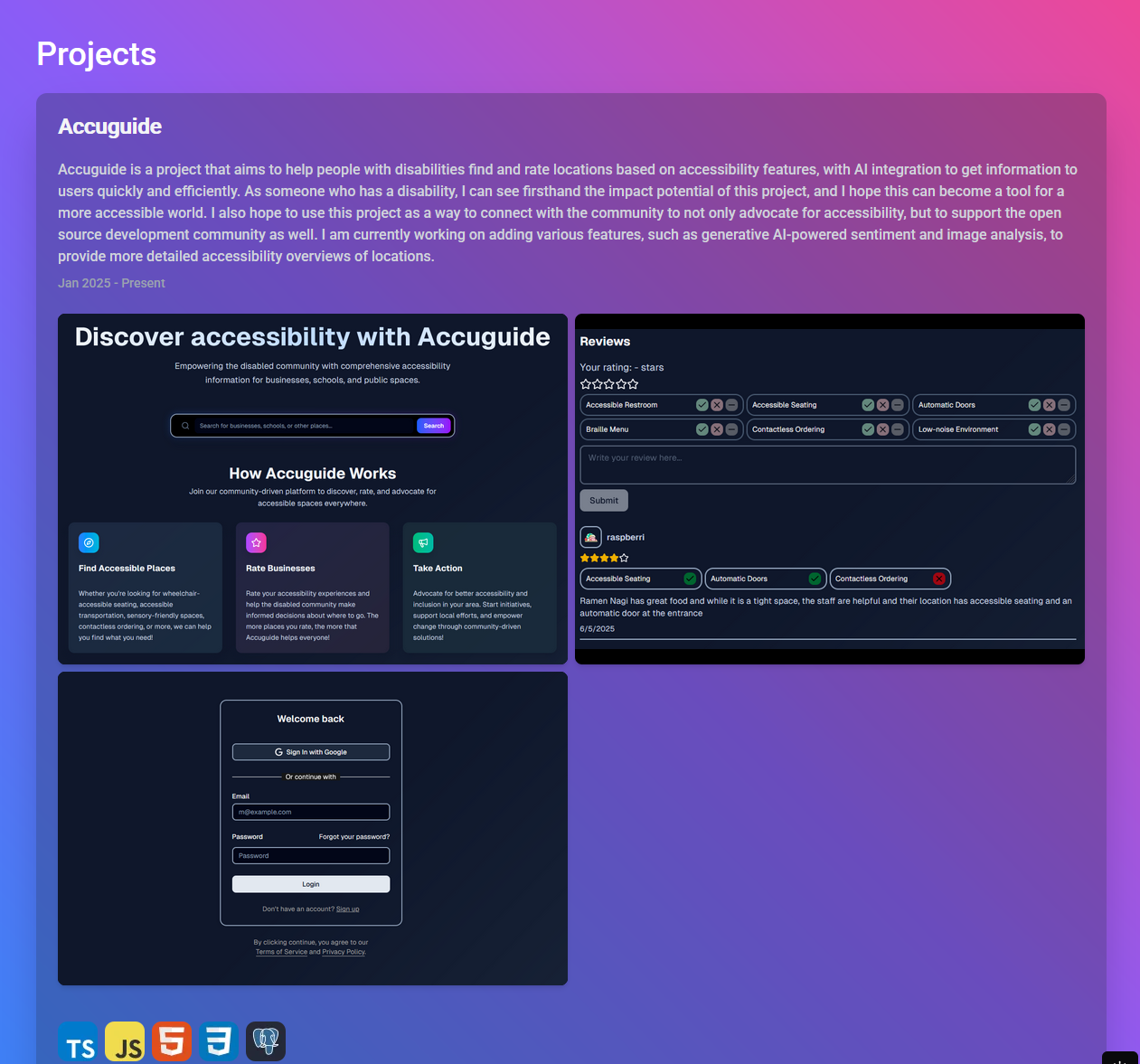 Website screenshot 2